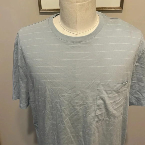 NWT!! Vince. - Men’s Casual Crewneck T-Shirt - Blue/White Striped - Size XL - Picture 2 of 8